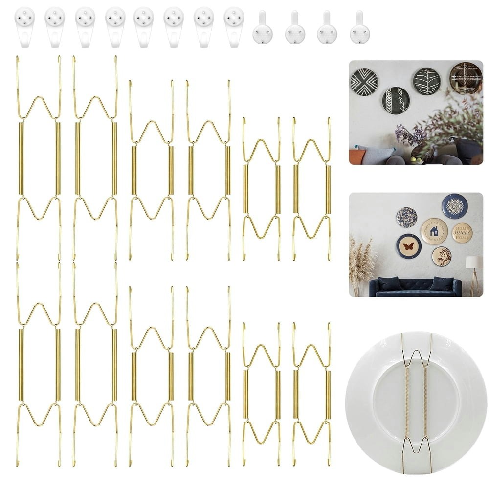 Plate Hangers with Hooks 12-Pack: $11.49 Plate Hangers with Hooks 12-Pack: $11.49