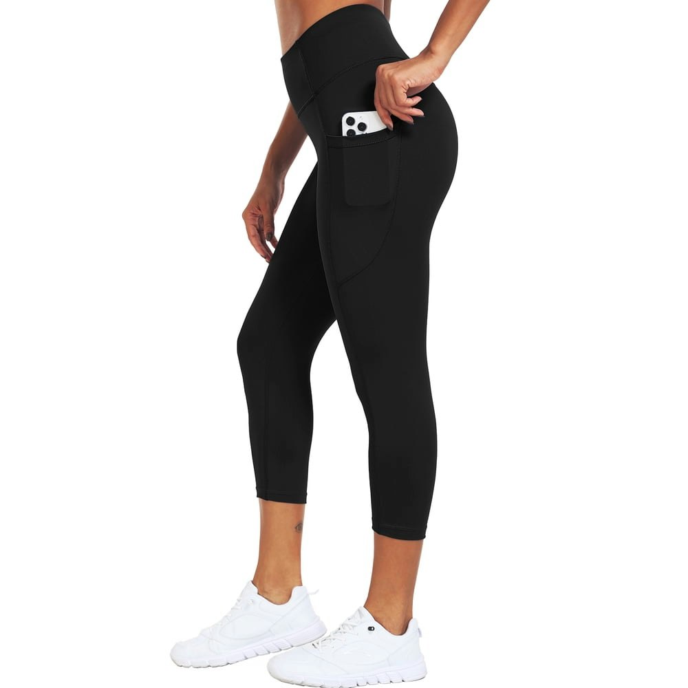 Neleus Women's High-Waist Capri Yoga Leggings with Pockets: $17.58 Neleus Women's High-Waist Capri Yoga Leggings with Pockets: $17.58