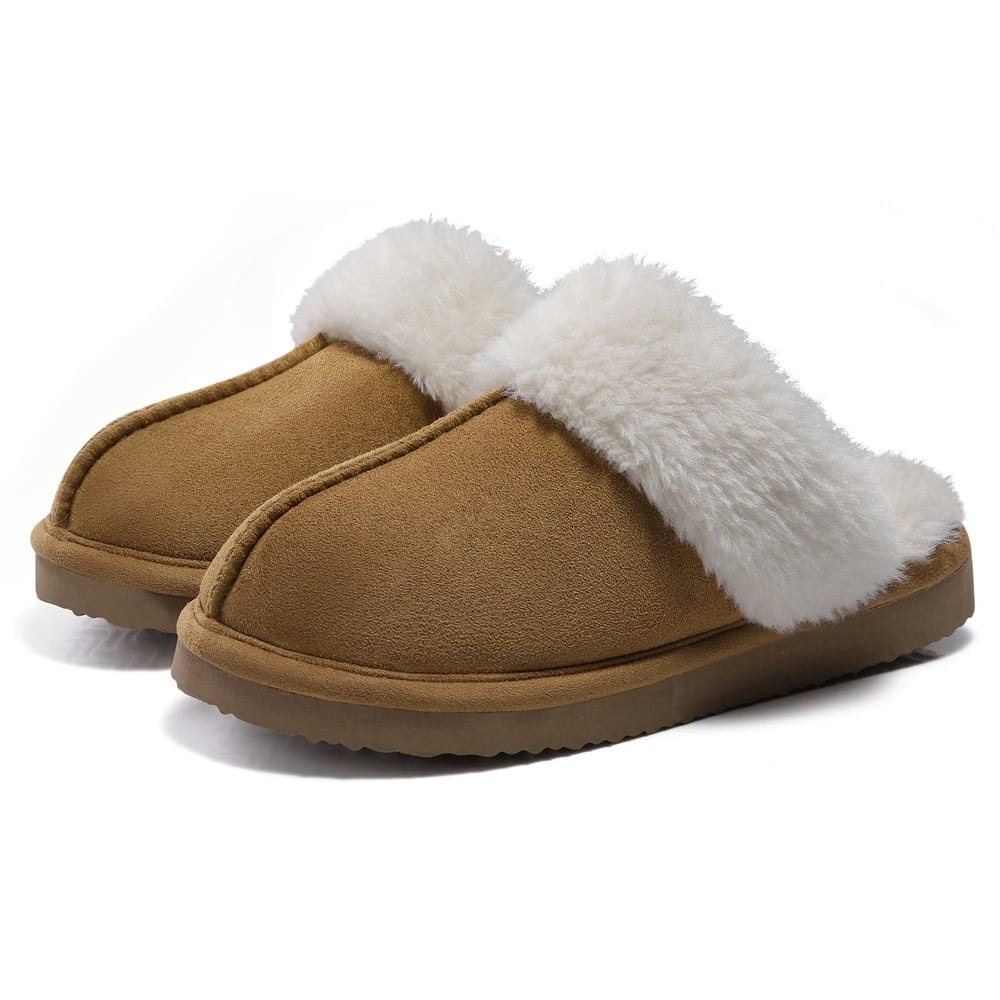 Litfun Women's Fuzzy Memory Foam Slippers: $13.68
