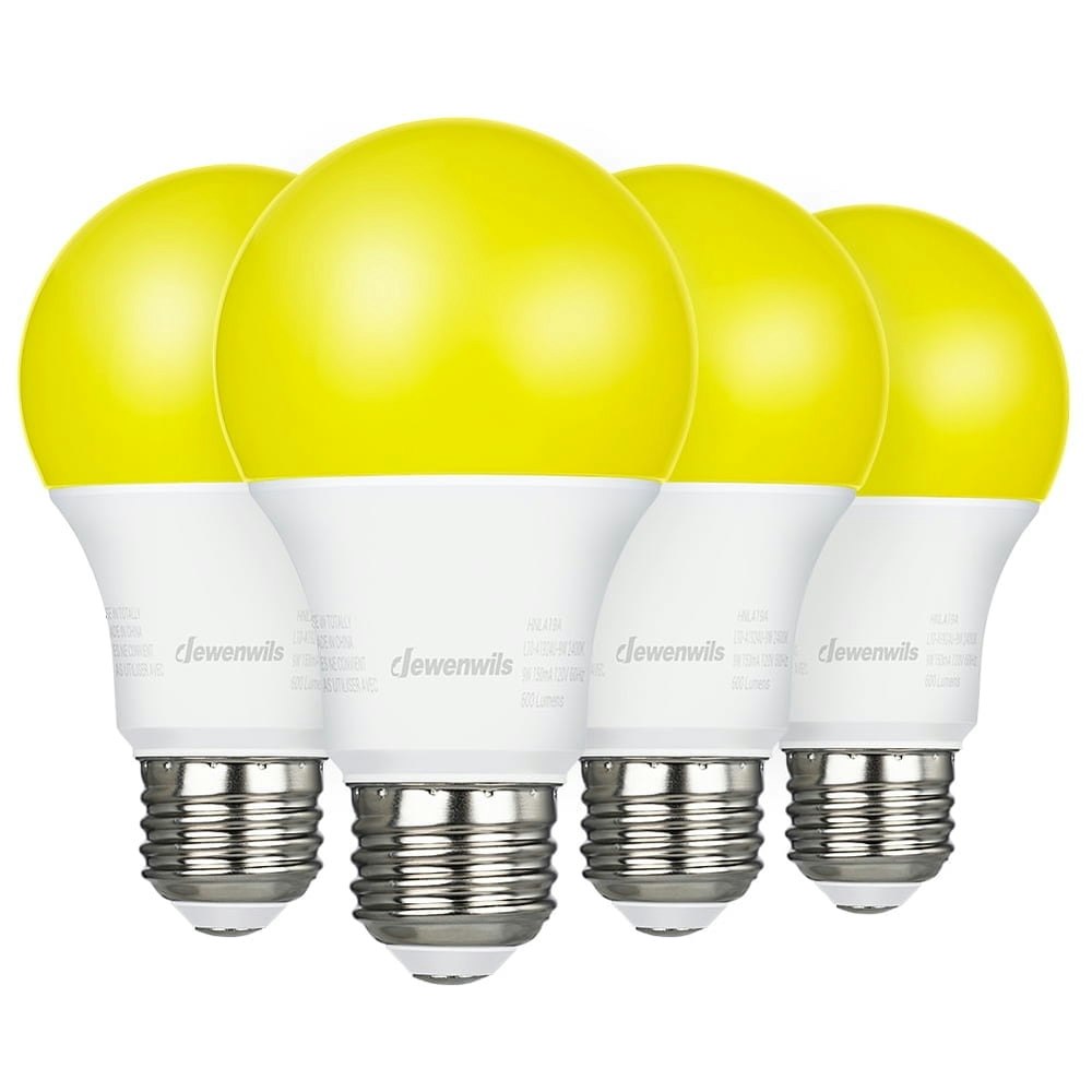 Dewenwils Yellow LED Bug Light Bulbs 4-Pack: $10.52 Dewenwils Yellow LED Bug Light Bulbs 4-Pack: $10.52