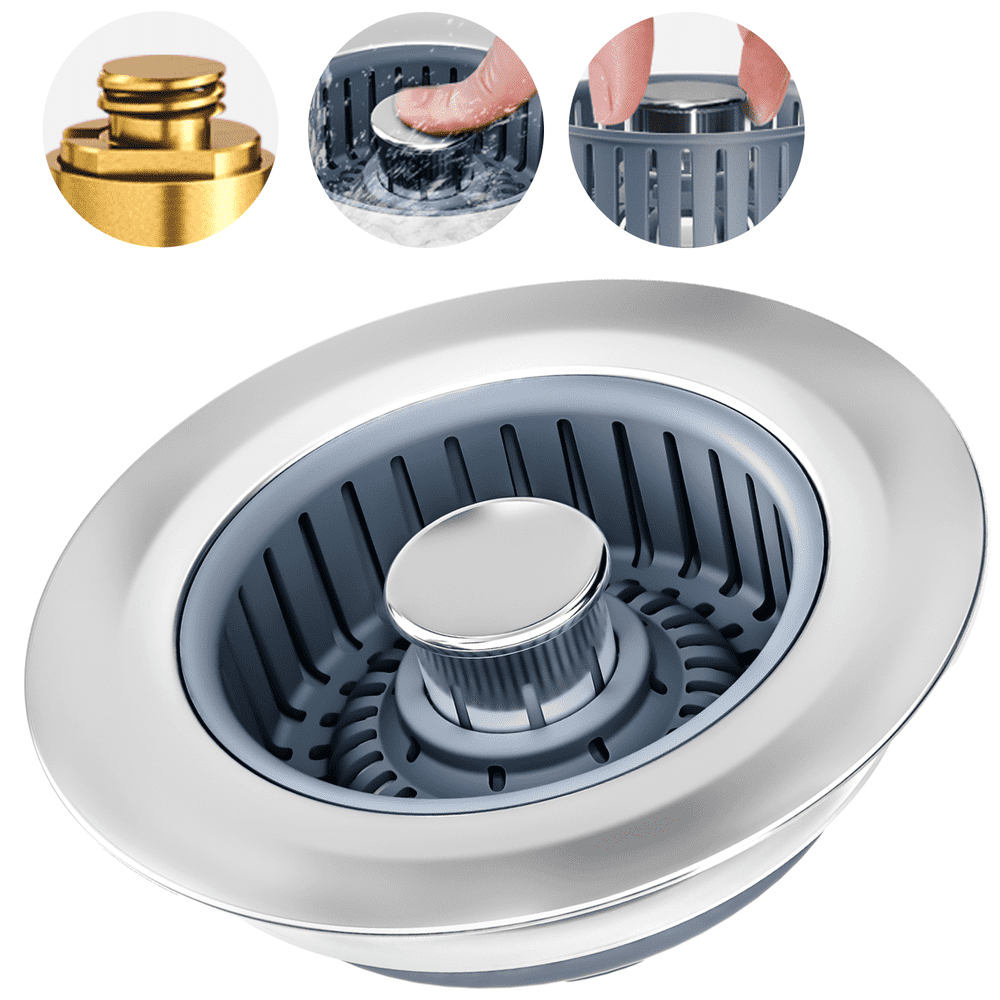 3-in-1 Kitchen Sink Drain Strainer and Stopper: $9.89 3-in-1 Kitchen Sink Drain Strainer and Stopper: $9.89