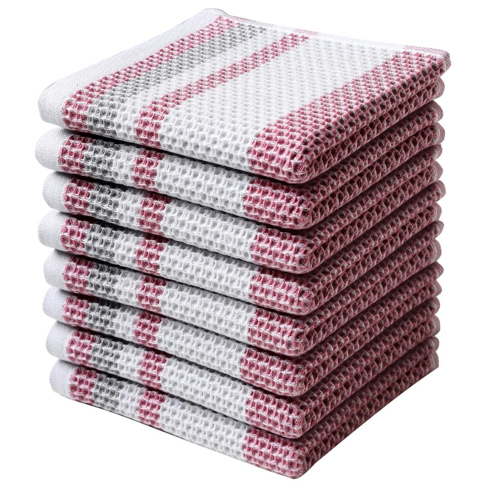 Clwellge 10x10-Inch Waffle Weave Cotton Dishcloths 8-Pack: $12.79 Clwellge 10x10-Inch Waffle Weave Cotton Dishcloths 8-Pack: $12.79