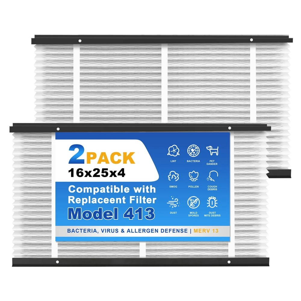 Snapzy 413 16x25x4 MERV 13 Air Purifier Filter 2-Pack: $58.99