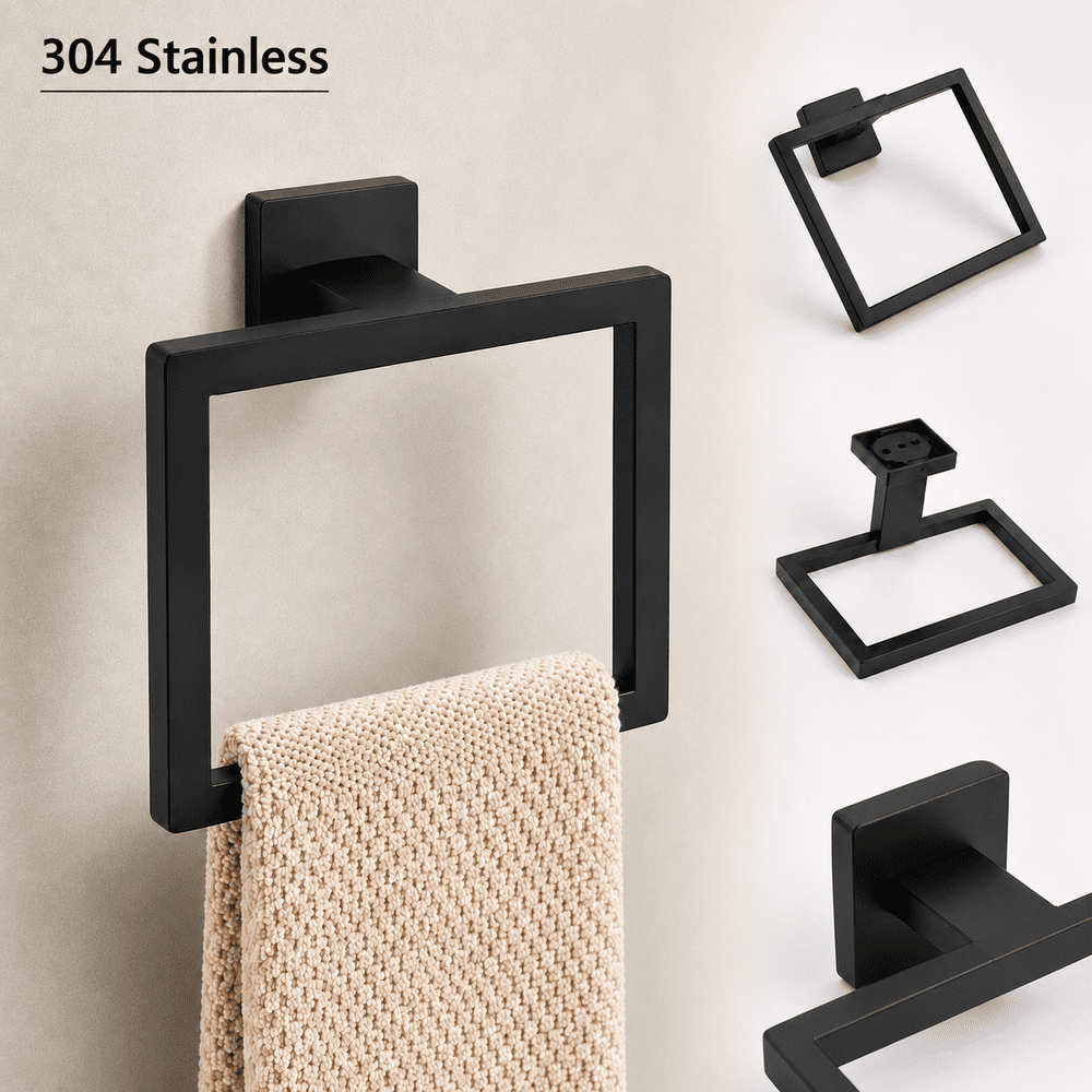 Stainless Steel Square Towel Ring: $15.49 Stainless Steel Square Towel Ring: $15.49