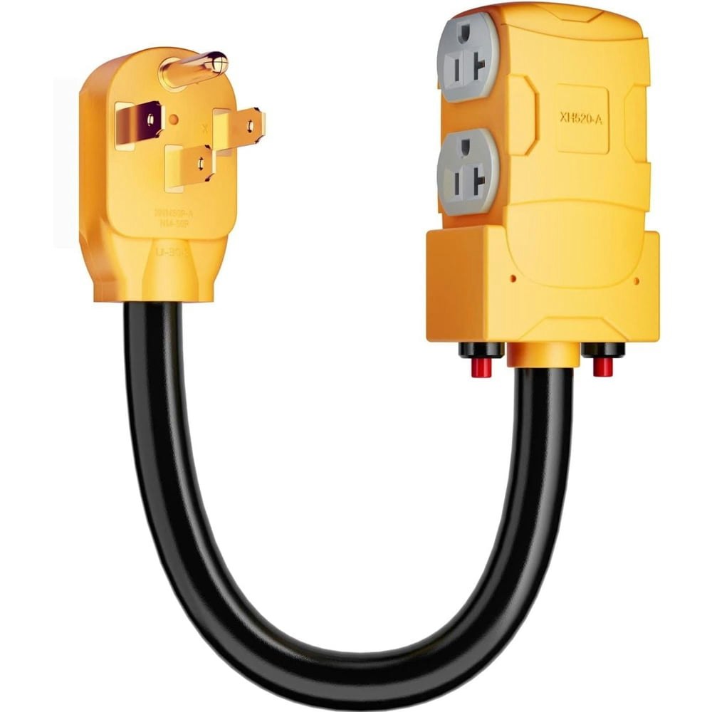 RV 50A to 20A Power Distribution Adapter: $21.22 RV 50A to 20A Power Distribution Adapter: $21.22