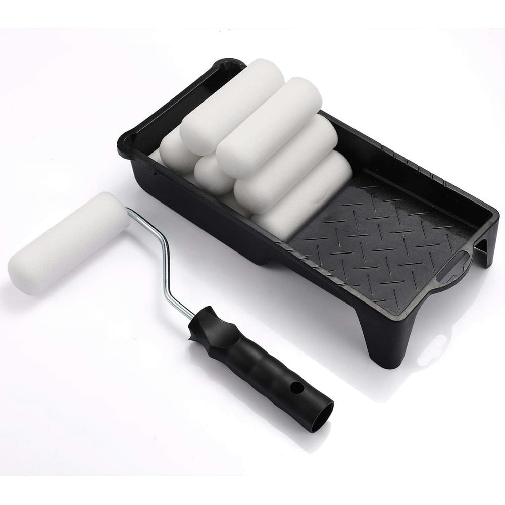 4-Inch Foam Mini Paint Roller and Tray 12-Piece Set: $11.71 4-Inch Foam Mini Paint Roller and Tray 12-Piece Set: $11.71