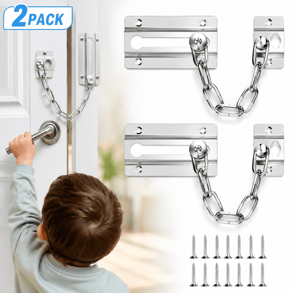 Rongsi Door Chain Lock 2-Pack: $11.49 Rongsi Door Chain Lock 2-Pack: $11.49