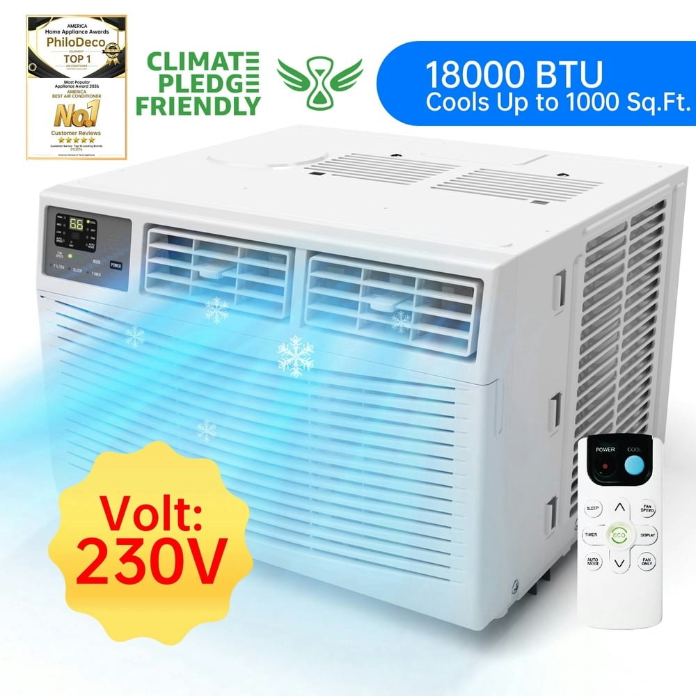 PhiloDeco 18,000 BTU Window Air Conditioner: $499.99 PhiloDeco 18,000 BTU Window Air Conditioner: $499.99