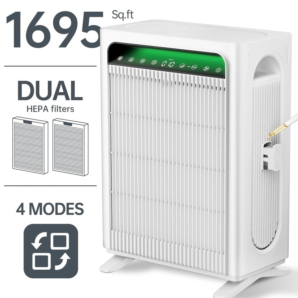 HEPA Air Purifier for Large Rooms: $69.99
