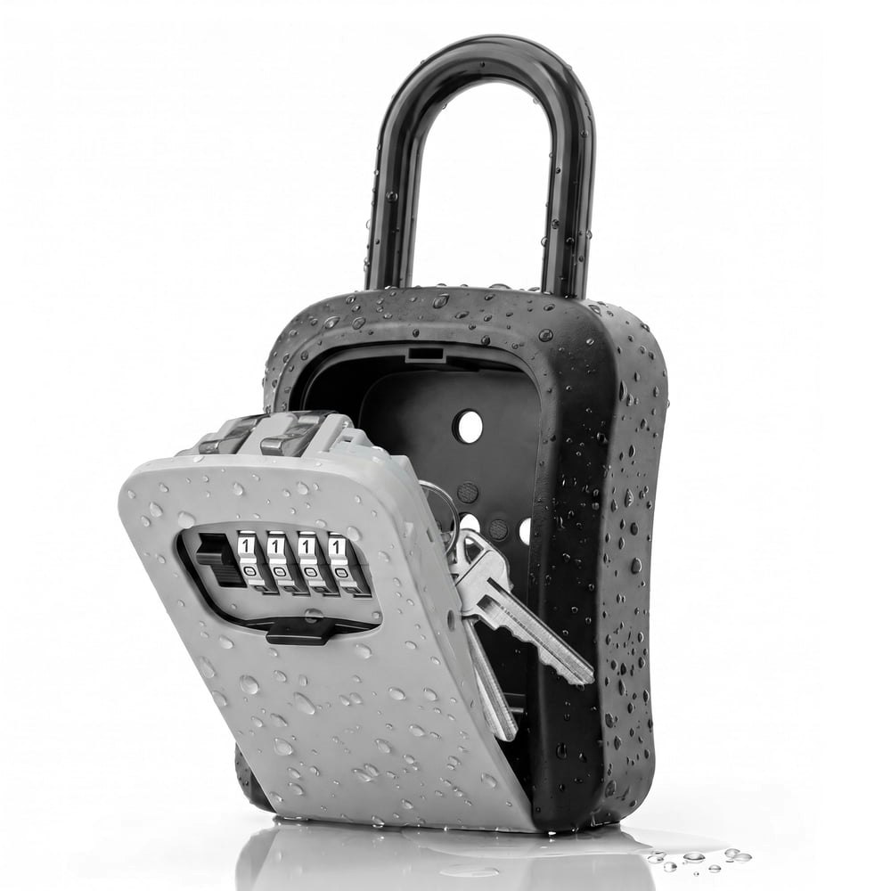 Alylo 4-Digit Combination Wall-Mount Key Lock Box: $13.78 Alylo 4-Digit Combination Wall-Mount Key Lock Box: $13.78