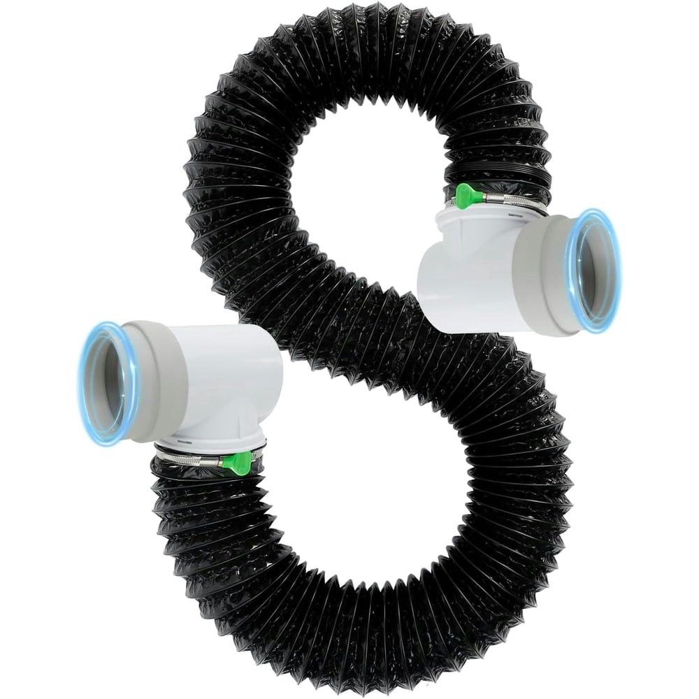 4-Inch 6.5-Foot Aluminum Dryer Vent Hose with Elbow and Connectors: $35.99 4-Inch 6.5-Foot Aluminum Dryer Vent Hose with Elbow and Connectors: $35.99