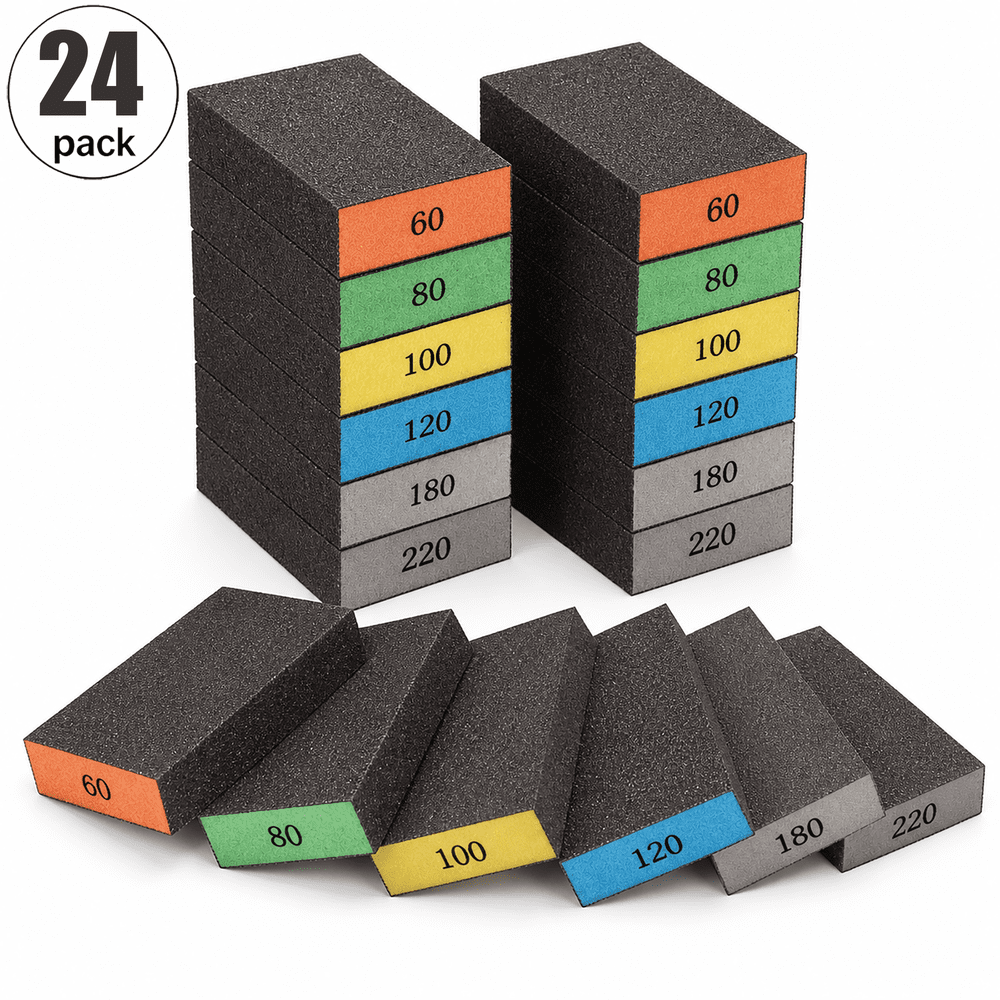 Minorsun Assorted Grit Sanding Sponges 24-Pack: $16.19 Minorsun Assorted Grit Sanding Sponges 24-Pack: $16.19