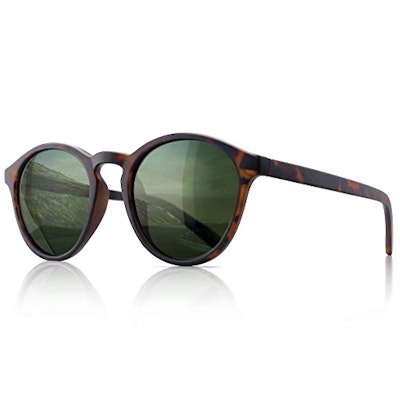 Sungait Women's Classic Vintage Round Polarized Sunglasses for $14 + free shipping w/ Prime