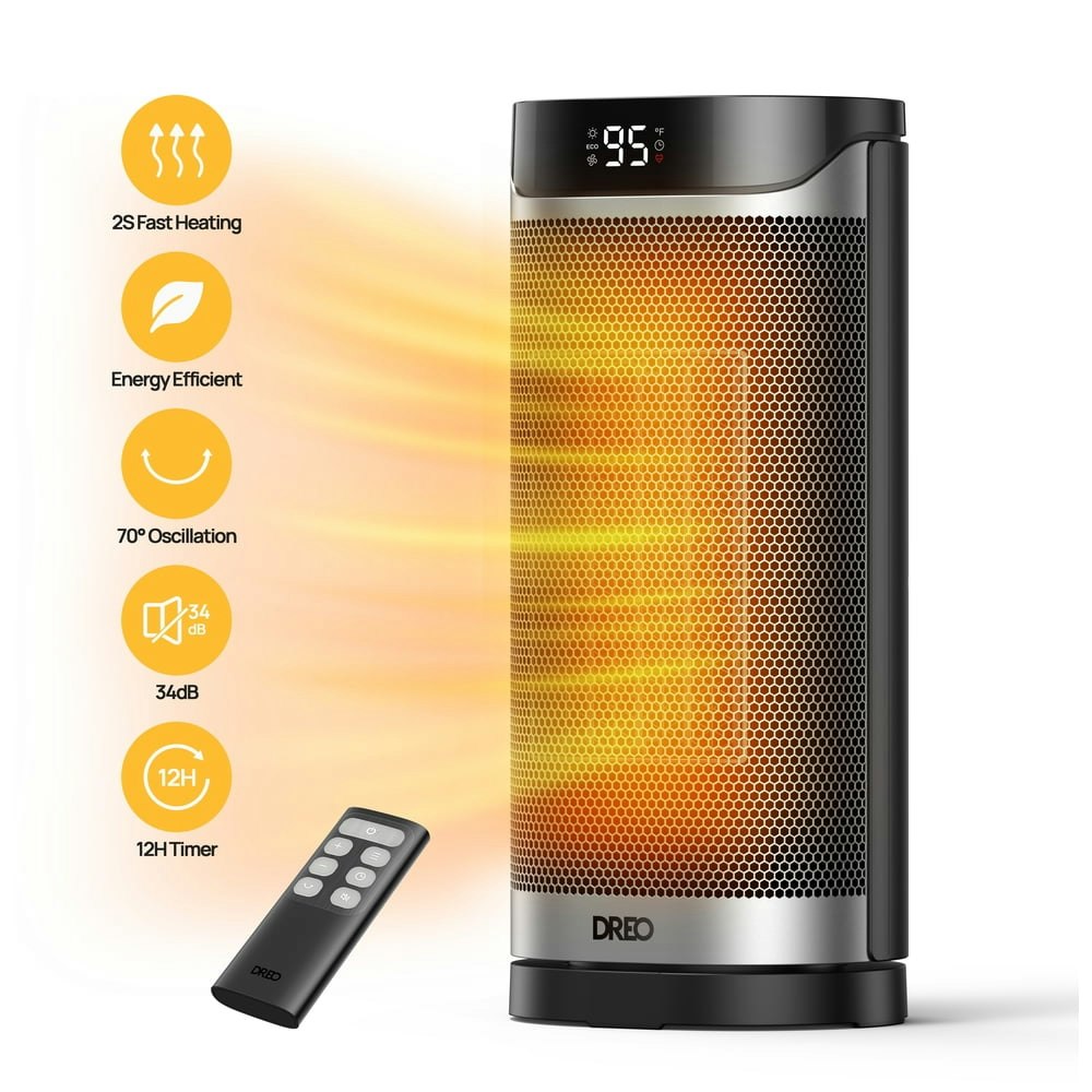 Dreo 14-Inch 1,500W Space Heater: $69.99 Dreo 14-Inch 1,500W Space Heater: $69.99