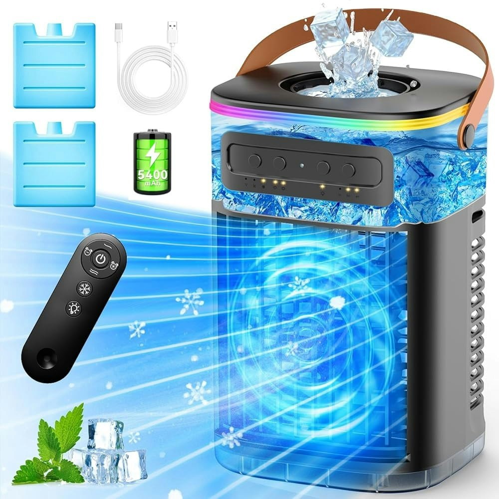 Portable 1,200ml 3-Speed Personal Air Cooler: $34.99 Portable 1,200ml 3-Speed Personal Air Cooler: $34.99