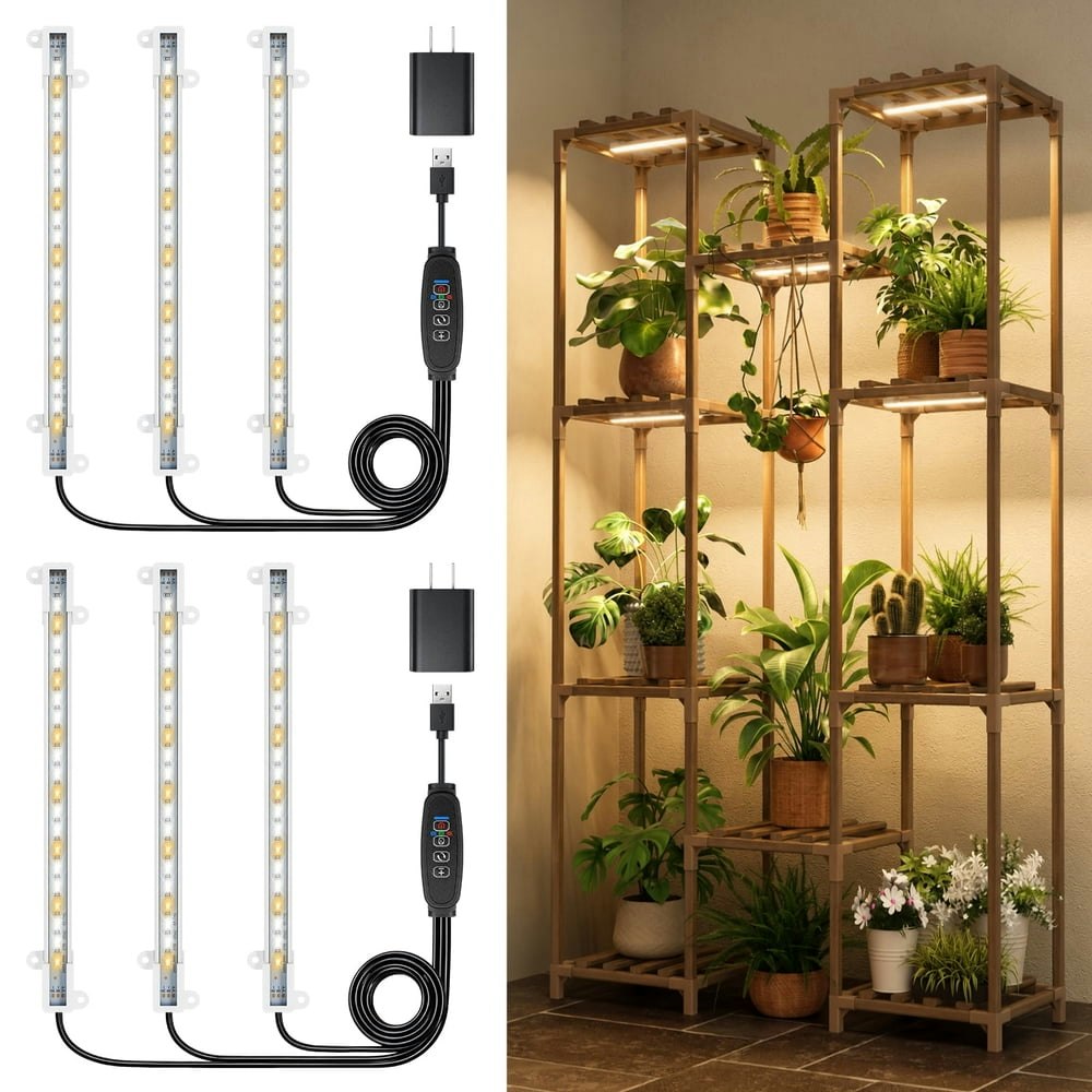Foukus 6-Bar Full Spectrum LED Grow Light: $21.99 Foukus 6-Bar Full Spectrum LED Grow Light: $21.99