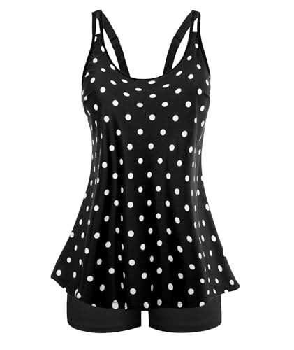 Women's Polka Dot Flowy Tankini Set: $34.01 Women's Polka Dot Flowy Tankini Set: $34.01