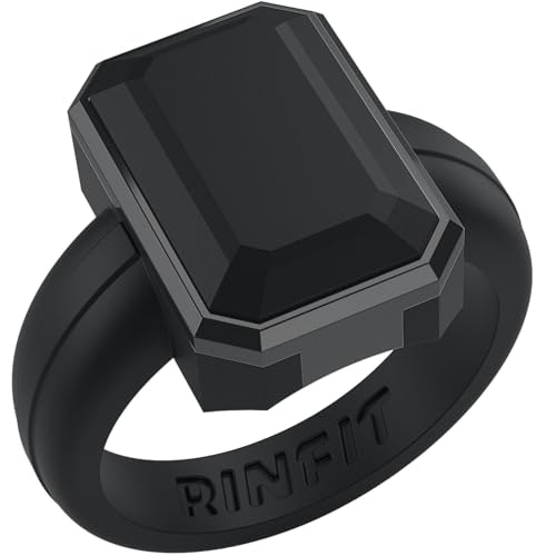 Rinfit Emerald Silicone Ring with Stainless Steel Frame Size 6: $15.92 Rinfit Emerald Silicone Ring with Stainless Steel Frame Size 6: $15.92