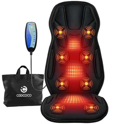 CooCoCo 8-Motor Heated Back Massage Chair Pad: $53.54 CooCoCo 8-Motor Heated Back Massage Chair Pad: $53.54
