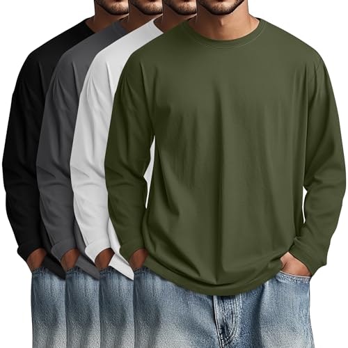 August Alley Men's Big and Tall Cotton T-Shirts 4-Pack: $45.04 August Alley Men's Big and Tall Cotton T-Shirts 4-Pack: $45.04