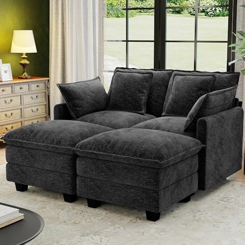 Hanherry 58-Inch Modular Sectional Sofa with Ottoman: $339.99 Hanherry 58-Inch Modular Sectional Sofa with Ottoman: $339.99