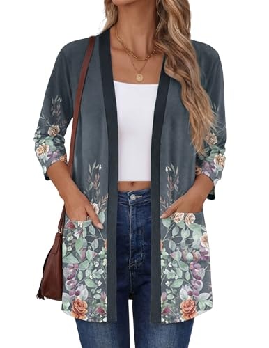 Zeagoo Women's 3/4 Sleeve Open Front Cardigan: $12.99 Zeagoo Women's 3/4 Sleeve Open Front Cardigan: $12.99