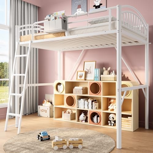 Decofy Twin Metal Loft Bed: $134.98
