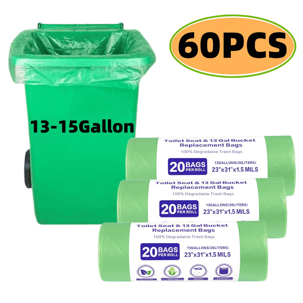 13-Gallon Biodegradable Tall Kitchen Trash Bags 60-Pack: $16.19 13-Gallon Biodegradable Tall Kitchen Trash Bags 60-Pack: $16.19