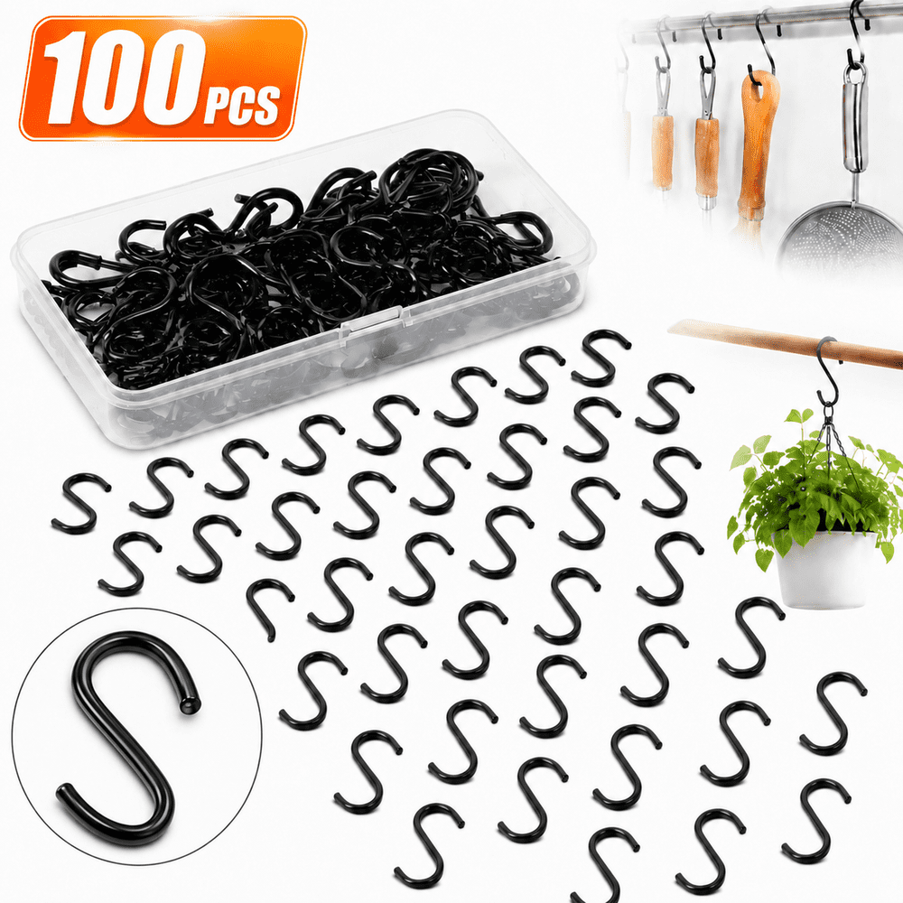 Emlimny 1-Inch Mini S Hooks 100-Pack: $10.07 Emlimny 1-Inch Mini S Hooks 100-Pack: $10.07