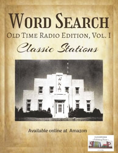 Word Search Old Time Radio Edition Vol. 1: $12.99 Word Search Old Time Radio Edition Vol. 1: $12.99