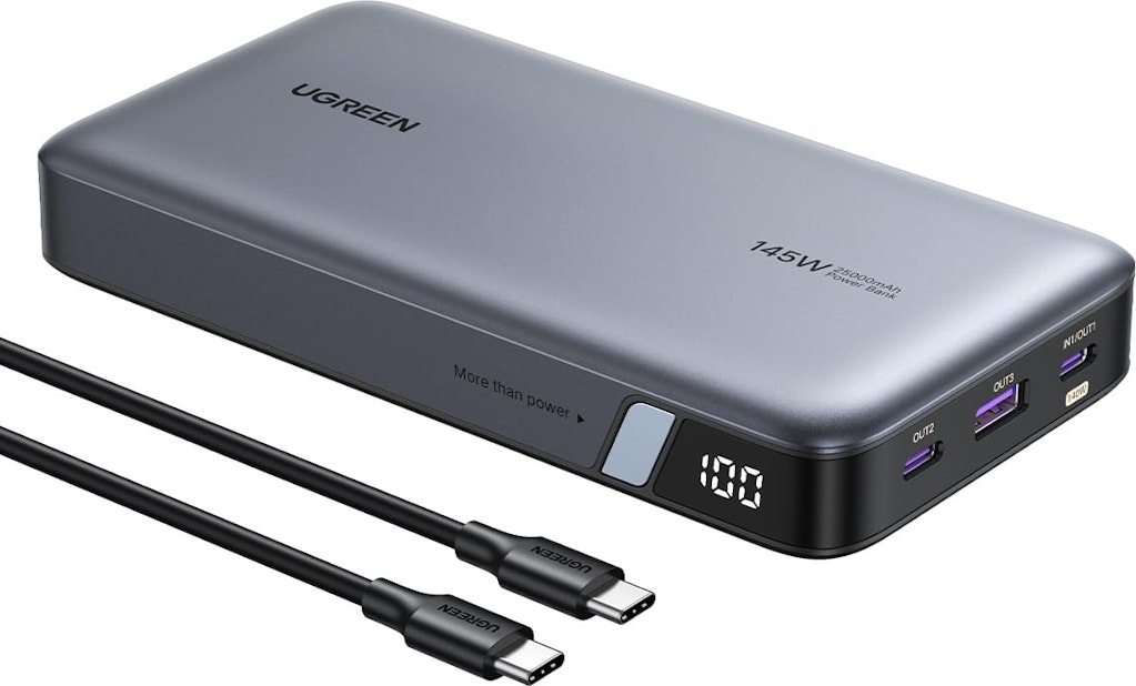 Ugreen Nexode 25,000mAh 145W USB-C Power Bank: $68
