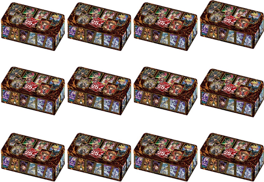Yugioh 2023 25th Anniversary Dueling Heroes Factory Sealed Tin Case 12-Pack: $120