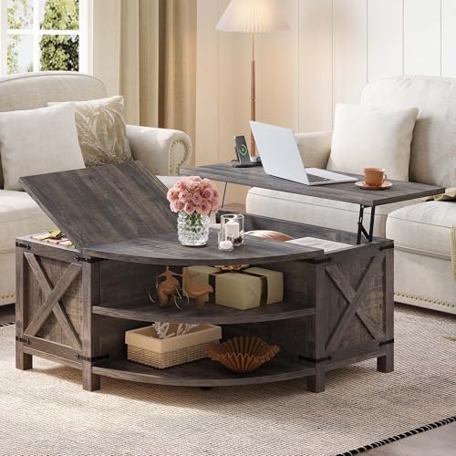 Yitahome Farmhouse Lift Top Coffee Table with Storage: $161.99 Yitahome Farmhouse Lift Top Coffee Table with Storage: $161.99