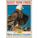 World War 1 "Keep Him Fighting, Buy War Bonds!" Patriotic Poster for $1,295 + shipping varies