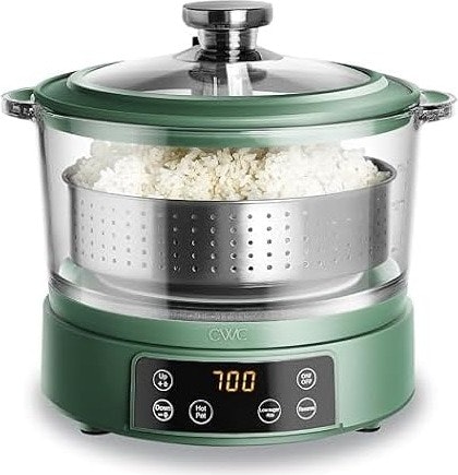 Cook with Color Glass Mini Low Carb Rice Cooker: $35
