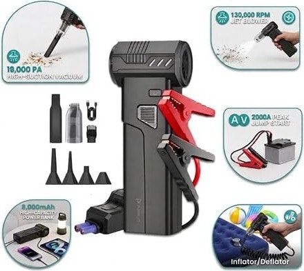 Pursuit R55 5-in-1 Jump Starter: $50