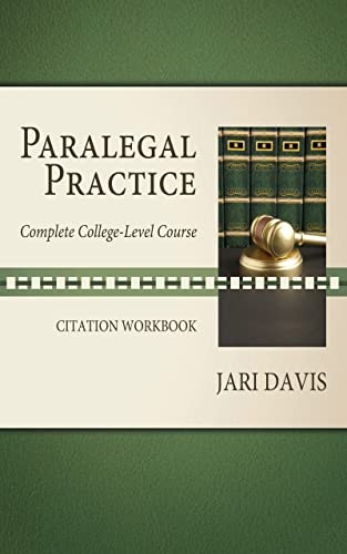 Paralegal Practice Citation Workbook: $33.15