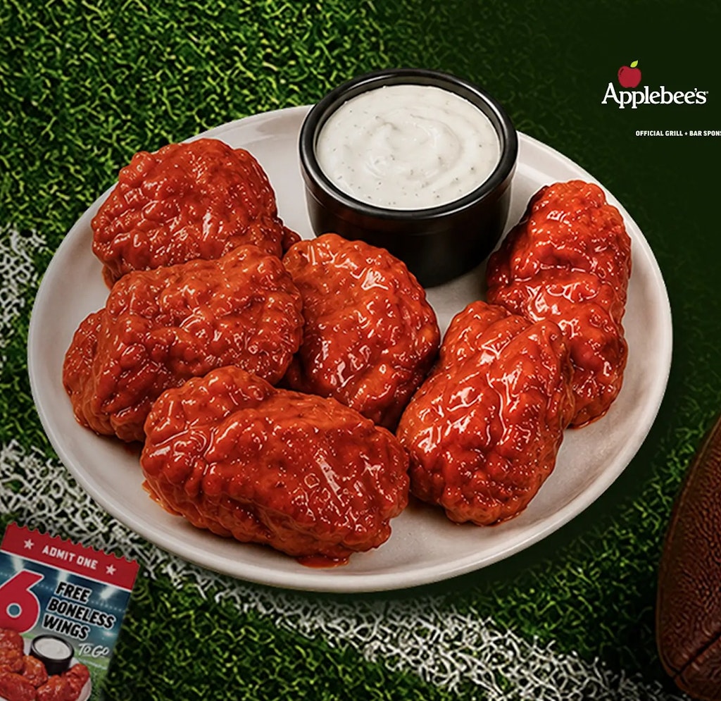 Applebee's Boneless Wings Club Deal: Free w/ sign-up