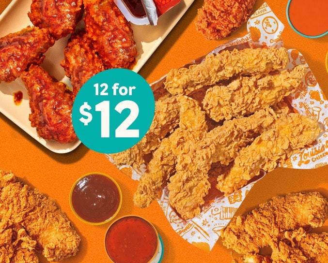 Popeyes Labor Day Wings or Tenders Deal: $12