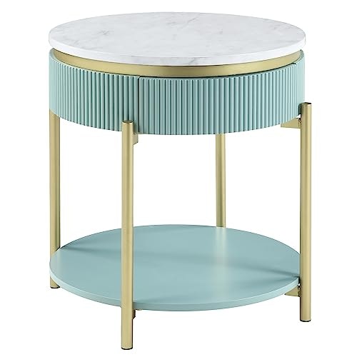 Leiston 23-Inch Round Modern Wood End Table: $257.66 Leiston 23-Inch Round Modern Wood End Table: $257.66