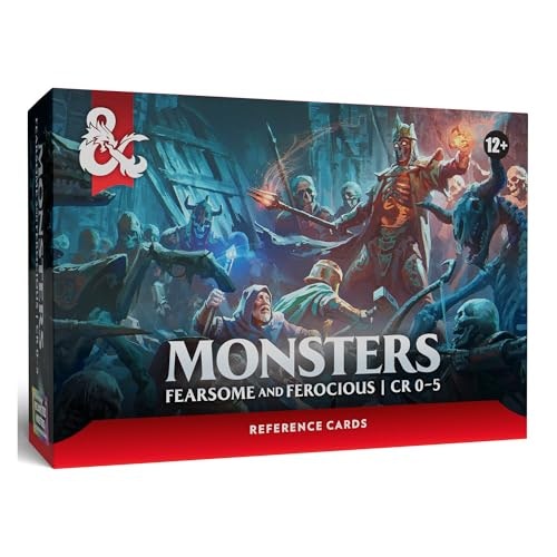 Dungeons & Dragons Fearsome and Ferocious Monster Reference Cards: $19.95 Dungeons & Dragons Fearsome and Ferocious Monster Reference Cards: $19.95