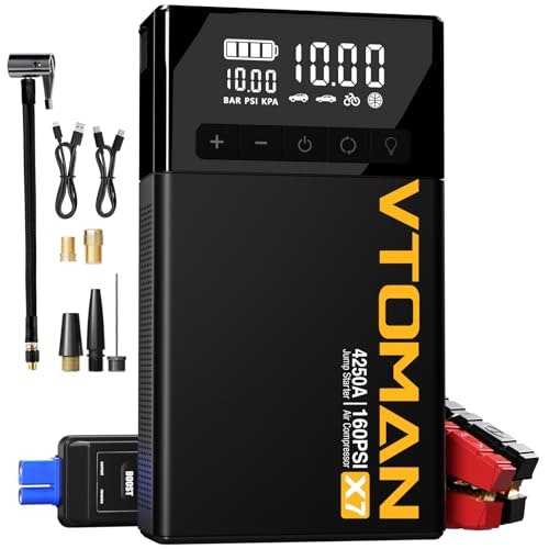 Vtoman X7 160-PSI Jump Starter and Air Compressor: $90.99