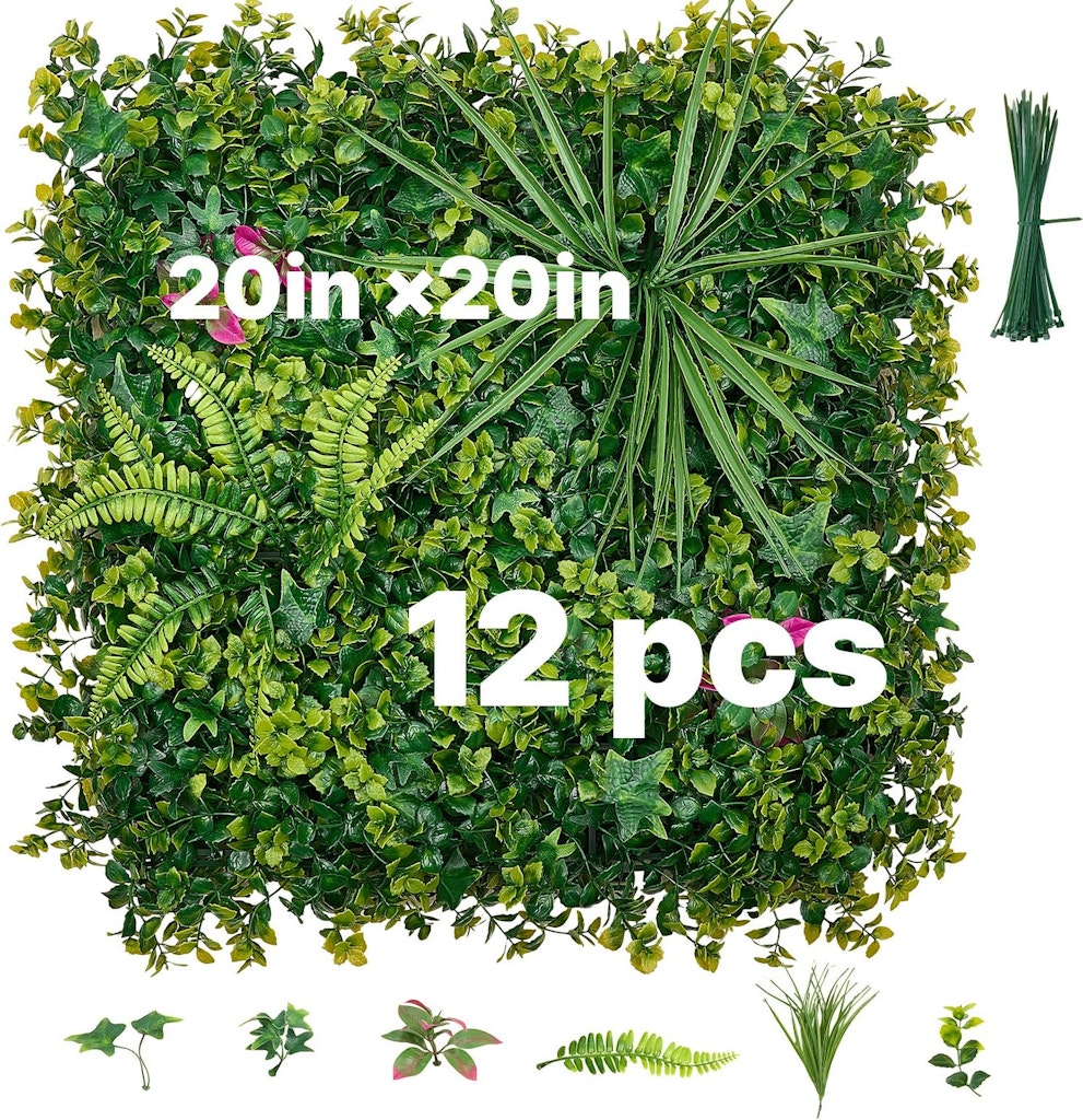 Vevor 12-Piece 20" x 20" Artificial Boxwood Panel Plant Wall: $79 Vevor 12-Piece 20" x 20" Artificial Boxwood Panel Plant Wall: $79