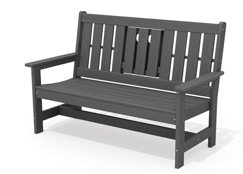 Serwall 58-inch HDPE Outdoor Bench with Cup Holder: $227.99 Serwall 58-inch HDPE Outdoor Bench with Cup Holder: $227.99