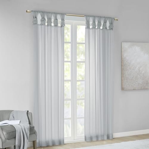 Madison Park Twisted Tab Sheer Curtain 2-Pack: $21.99 Madison Park Twisted Tab Sheer Curtain 2-Pack: $21.99