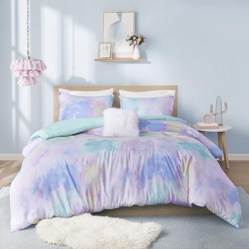 Intelligent Design Boho Watercolor Tie Dye Twin Duvet Cover 3-Piece Set: $39.14 Intelligent Design Boho Watercolor Tie Dye Twin Duvet Cover 3-Piece Set: $39.14