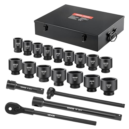 Vevor 1-inch Drive 21-Piece SAE Impact Socket Set: $189.91 Vevor 1-inch Drive 21-Piece SAE Impact Socket Set: $189.91