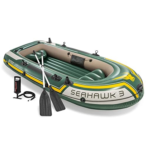 Intex Seahawk 4-Person Inflatable Fishing Boat Set: $134.69