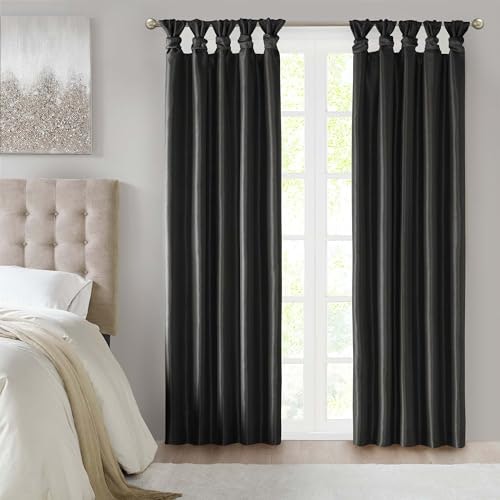 Madison Park 50x84-Inch Faux Silk Blackout Curtain Panel: $26.99 Madison Park 50x84-Inch Faux Silk Blackout Curtain Panel: $26.99