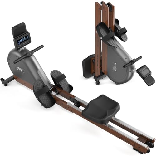 Yosuda Foldable Magnetic Wooden Rowing Machine: $349.98
